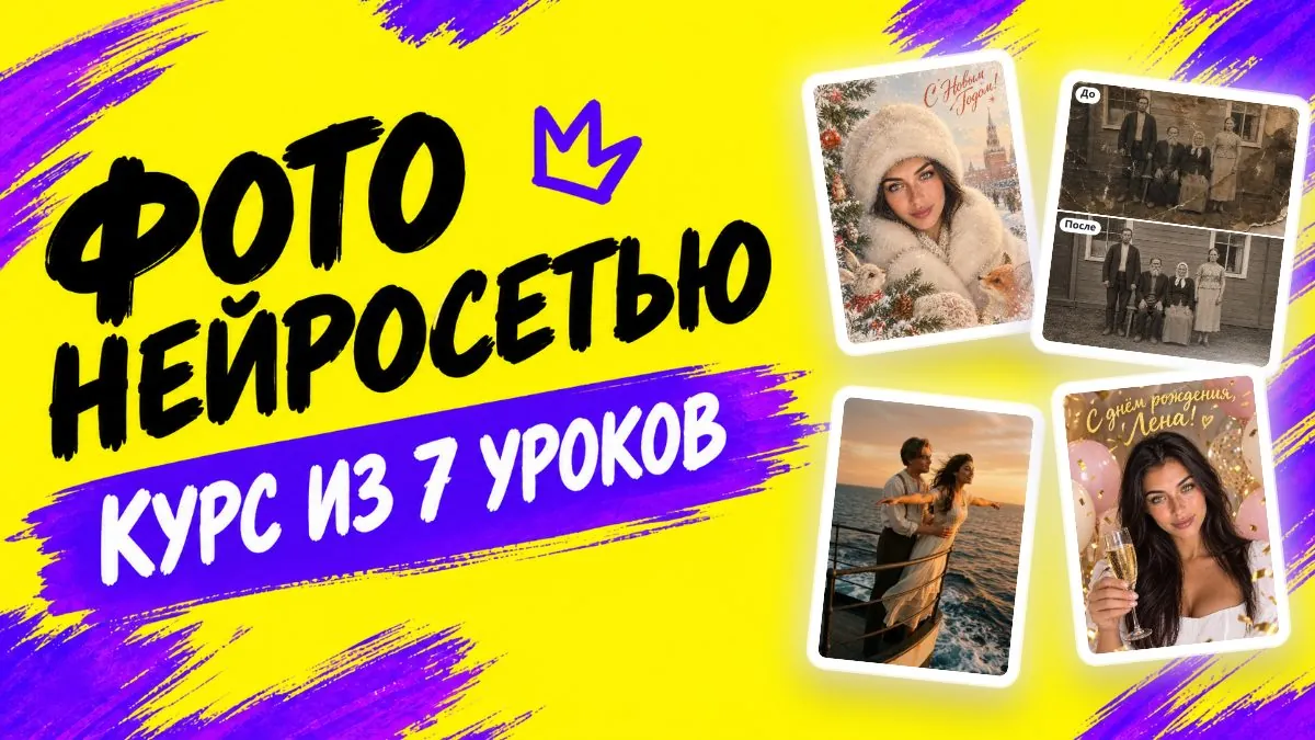 Курс «Фото нейросетью»: семь уроков