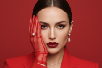 Промпт для фото в стиле 👠 Роковая леди в красном: портрет страсти