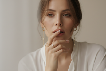 Промпт для фото в стиле 📸 Нежный автопортрет в стиле французского минимализма