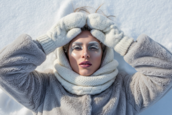 Промпт для фото в стиле ❄️ Снежная принцесса: портрет в зимнем макро