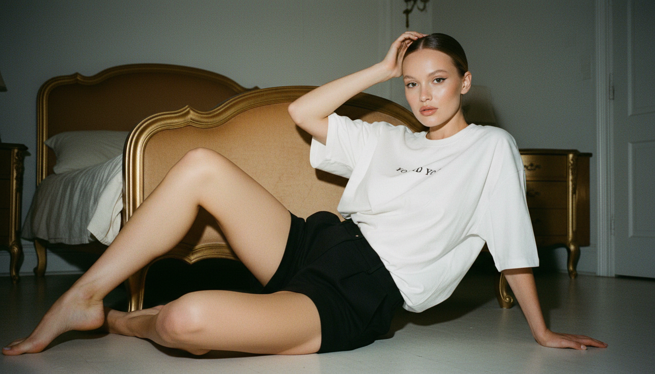 Промпт для фото в стиле 📸 Спонтанный момент в винтажном интерьере