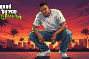 Промпт для фото в стиле 🎮 Закат в Сан-Андреас: когда реальность встречает игру