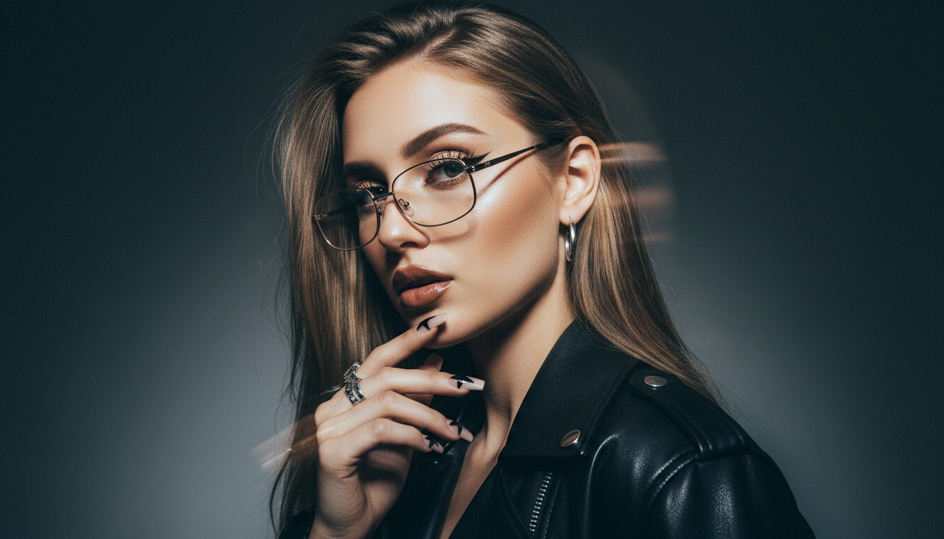 Промпт для фото в стиле 📸 Дерзкий глэм-портрет в стиле Y2K