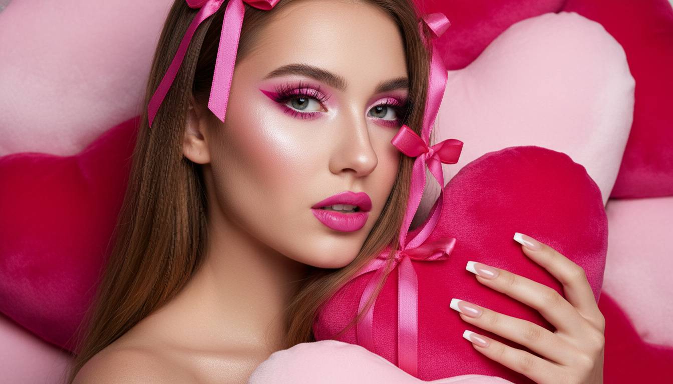 Промпт для фото в стиле 🎀 Кукольная фотосессия в розовых грёзах