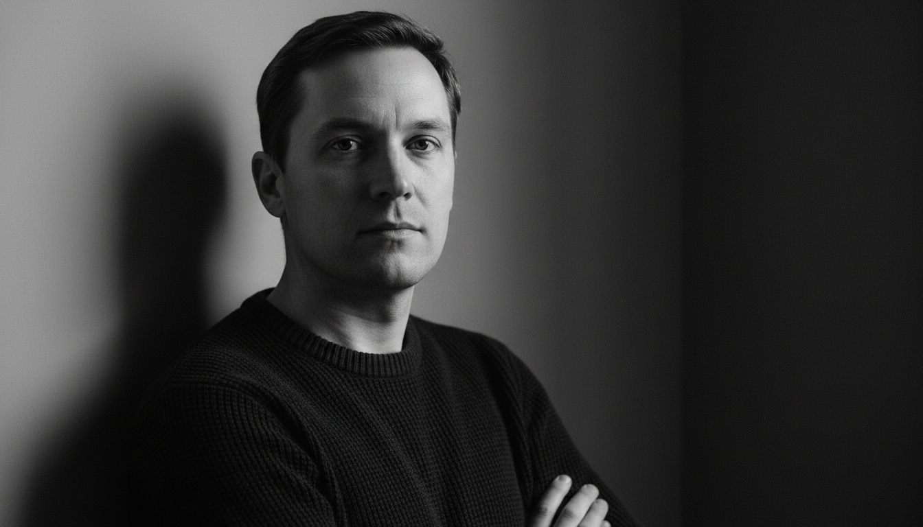 Промпт для фото в стиле 📸 Мужской портрет в драматичном свете Рембрандта