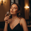 Промпт для фото в стиле 🍷 Вечер наедине с собой в любимом ресторане