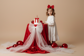 Промпт для фото в стиле 🎂 Маленькая именинница в белом: волшебная фотосессия