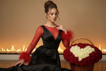 Промпт для фото в стиле 🌹 Роскошные портреты в духе высокой моды