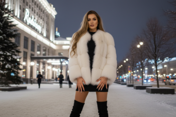 Промпт для фото в стиле 🌃 Роскошная зимняя фотосессия у отеля Radisson