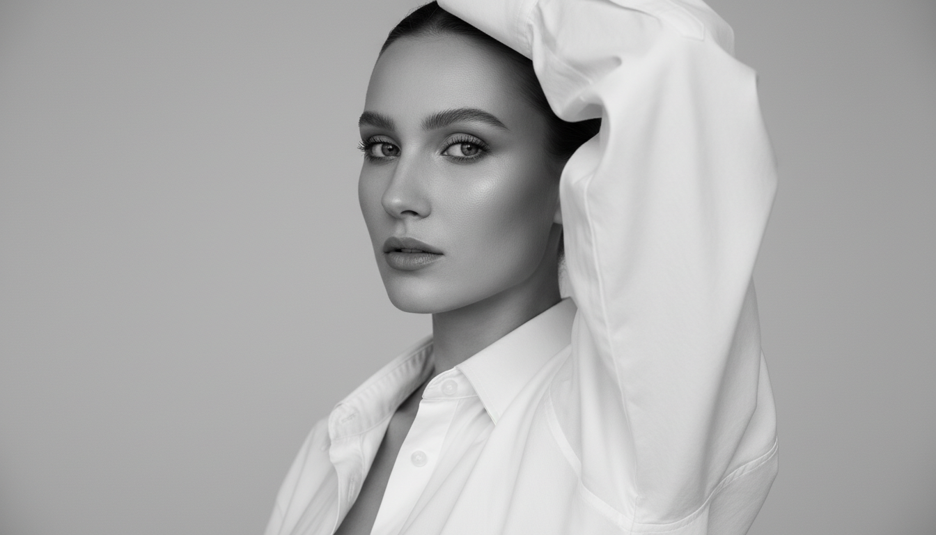 Промпт для фото в стиле 📸 Магия монохромного портрета: тайна в деталях