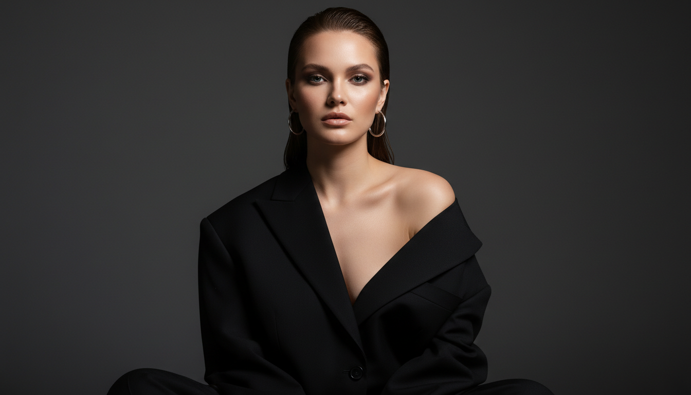 Промпт для фото в стиле 📸 Элегантность в каждой детали: минималистичный фэшн-портрет