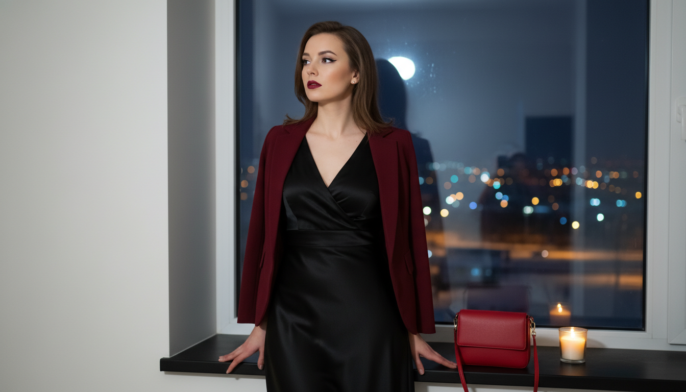 Промпт для фото в стиле 🌃 Ночной портрет в огнях большого города