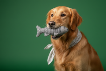 Промпт для фото в стиле 🐾 Модная фотосессия питомца с любимой игрушкой