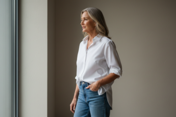 Промпт для фото в стиле 🌅 Тихий портрет у окна в мягком свете дня