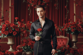 Промпт для фото в стиле 🌹 Романтический портрет: один среди тысячи роз