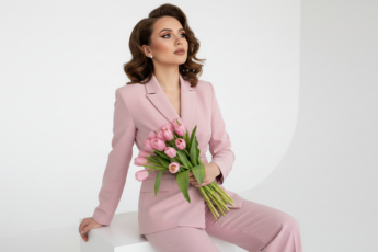 Промпт для фото в стиле 🌷 Весенняя элегантность в розовых тонах