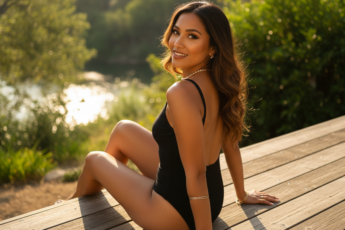 Промпт для фото в стиле 🌅 Летний портрет в золотом часе