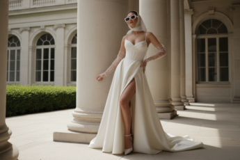 Промпт для фото в стиле 👰🏻‍♀️ Винтажная невеста: элегантность и стиль 60-х