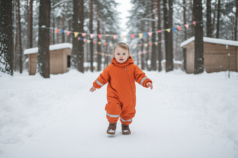 Промпт для фото в стиле 🎄 Маленький исследователь в зимней сказке