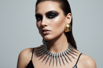 Промпт для фото в стиле 👁️ Дерзкий бьюти-портрет в стиле dark glam