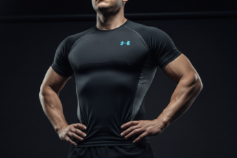 Промпт для фото в стиле 💪 Брутальный портрет в тени спортивного успеха