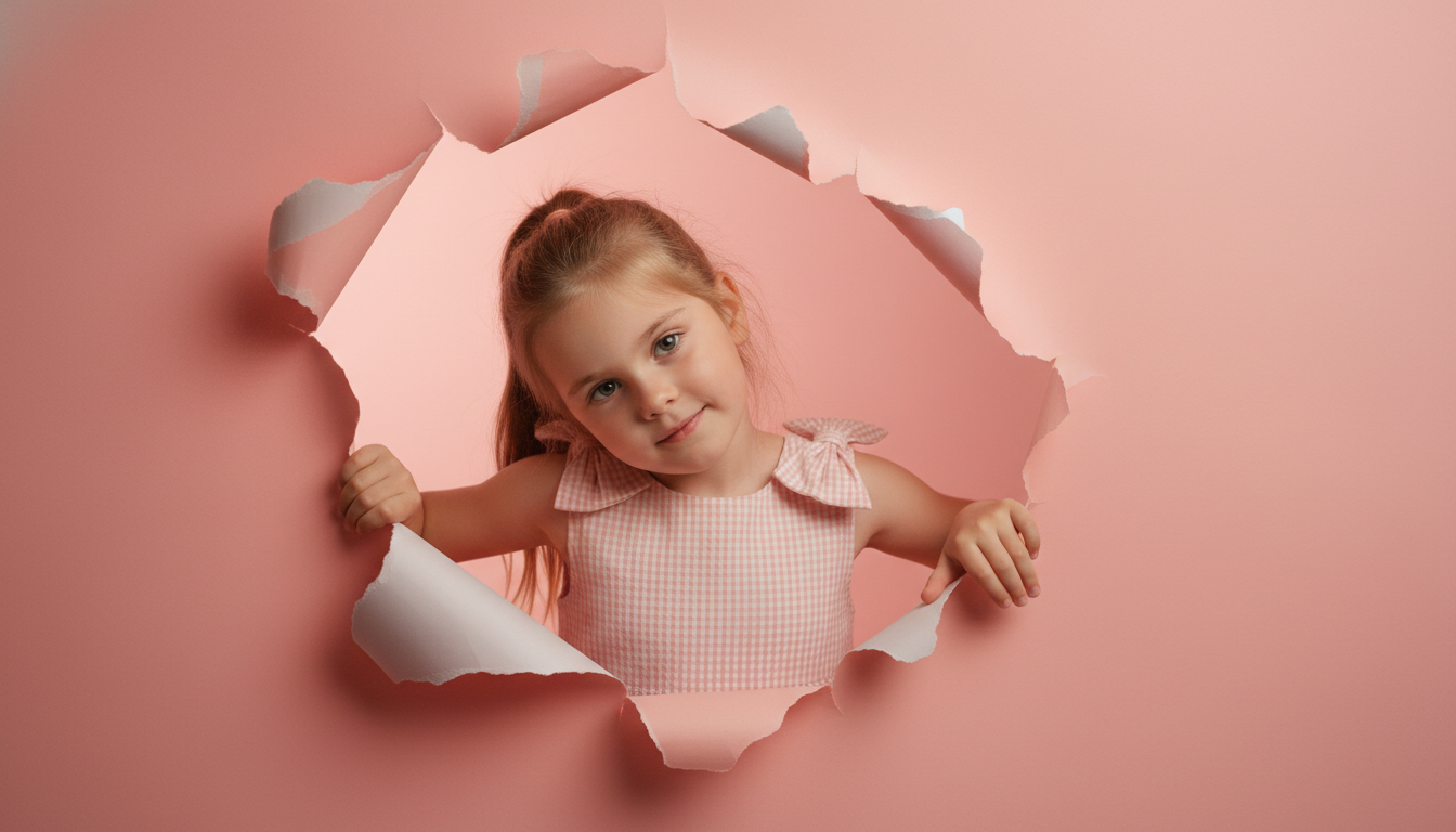 Промпт для фото в стиле 🎀 Очаровательная незнакомка в розовом измерении