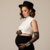 Промпт для фото в стиле 🤰 Высокая мода материнства: элегантная фотосессия в стиле vogue
