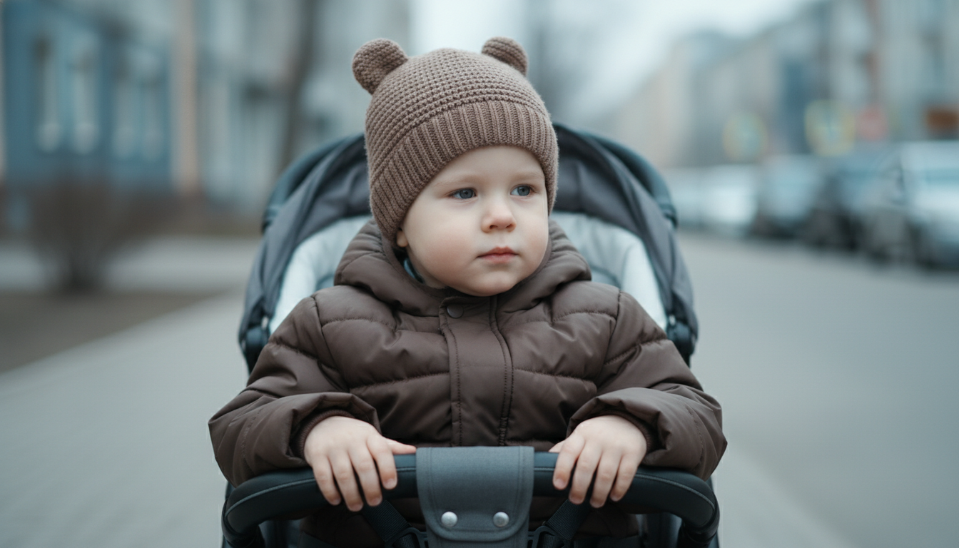 Промпт для фото в стиле 📸 Детский портрет в городских тонах ранней весны