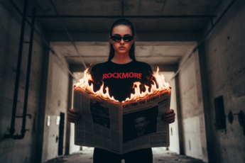 Промпт для фото в стиле 🔥 Горячие новости от бунтарки в заброшке