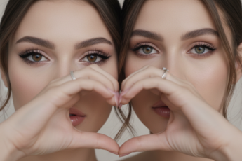 Промпт для фото в стиле 👯‍♀️ Симметрия красоты: две половинки одного портрета