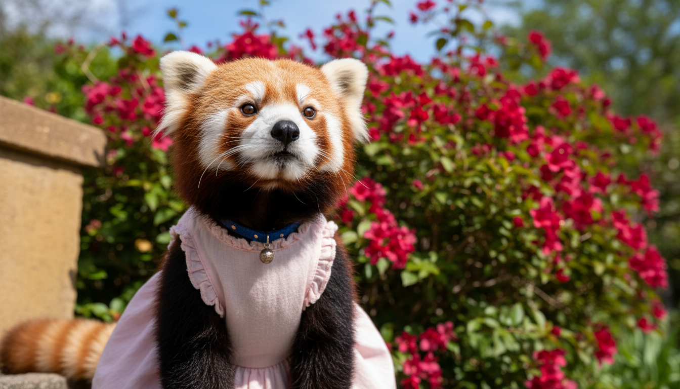 Промпт для фото в стиле 🌺 Романтичный портрет пушистой модели в саду