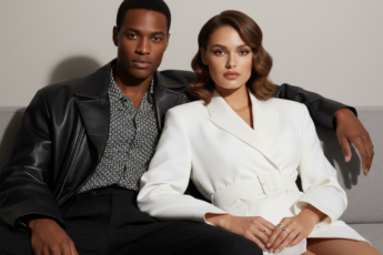 Промпт для фото в стиле 📸 Стильная пара в духе модных 90-х