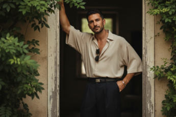 Промпт для фото в стиле 🌿 Летний портрет в винтажном дверном проеме