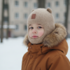Промпт для фото в стиле 🌨️ Зимний портрет маленького горожанина