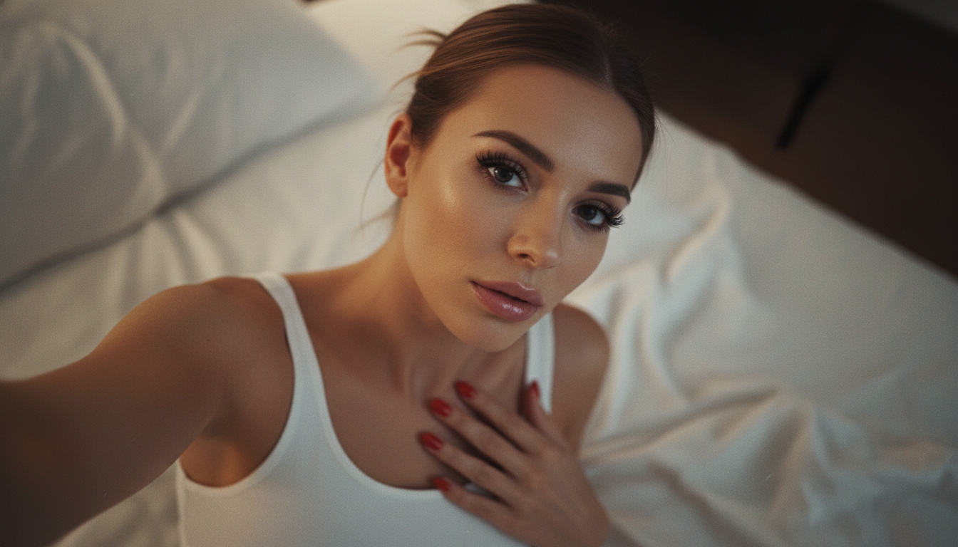 Промпт для фото в стиле 📸 Тёплая меланхолия в фотореалистичном селфи