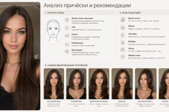 Подбор причёски по фото в нейросети: карточка анализа и варианты укладок