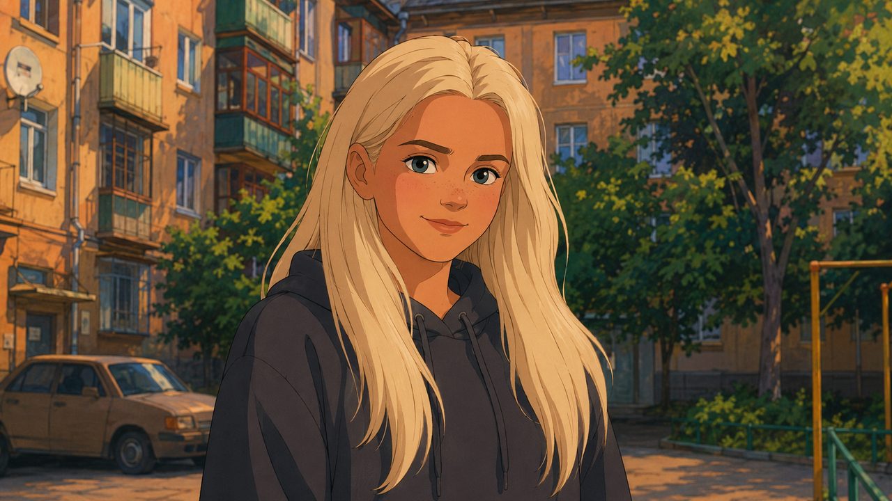 Попытка сделать фото в стиле рисованного мультфильма: результат уходит в аниме