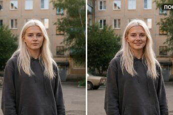 Сделать улыбку на фото: лицо до и после