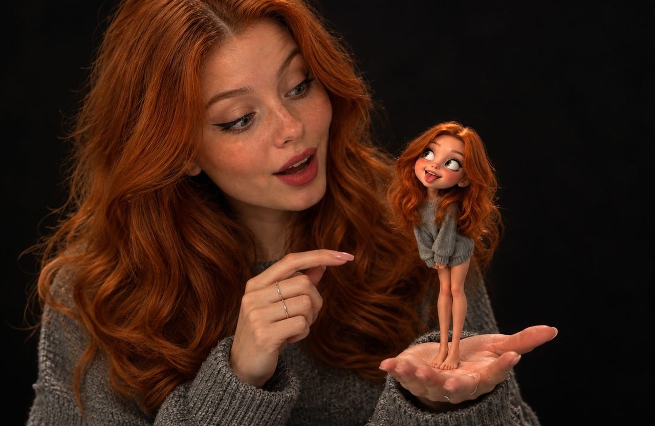 Мультяшный 3D-двойник на ладони: результат по одному селфи