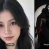 Селфи брюнетки и результат: Призрачное лицо из «Крика» держит её на руках под белым прожектором